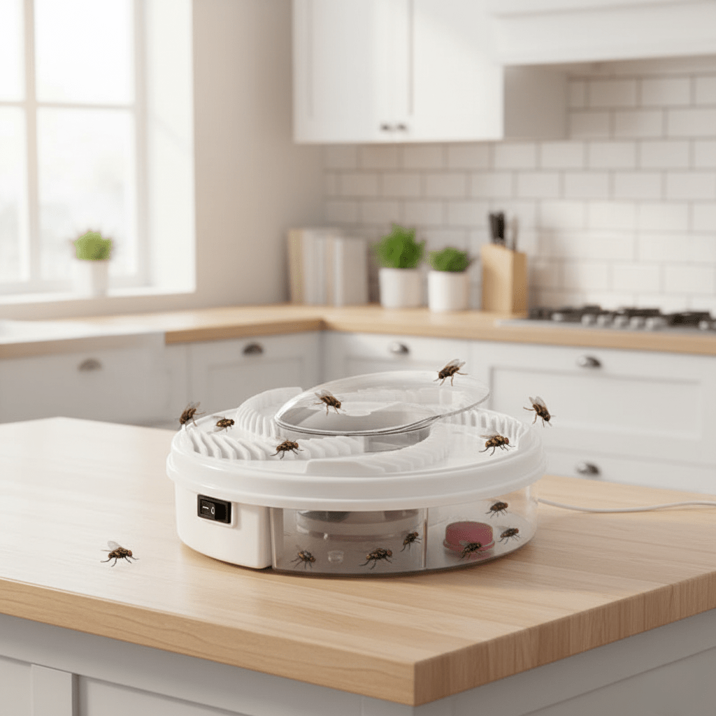 Indoor Insect Trap | Quiet USB Powered Design, ABS And Metal, White