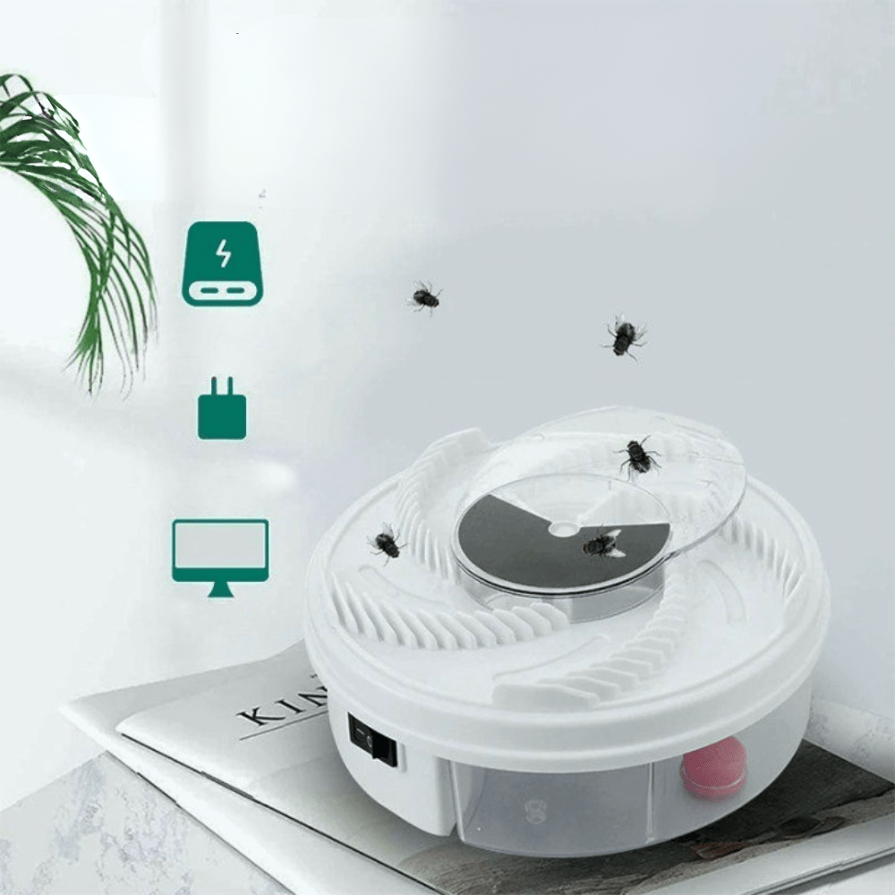 Indoor Insect Trap | Quiet USB Powered Design, ABS And Metal, White