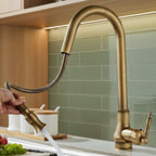 Kitchen Faucet | Pull Out Spray Head, Solid Brass, Antique Bronze Or Black