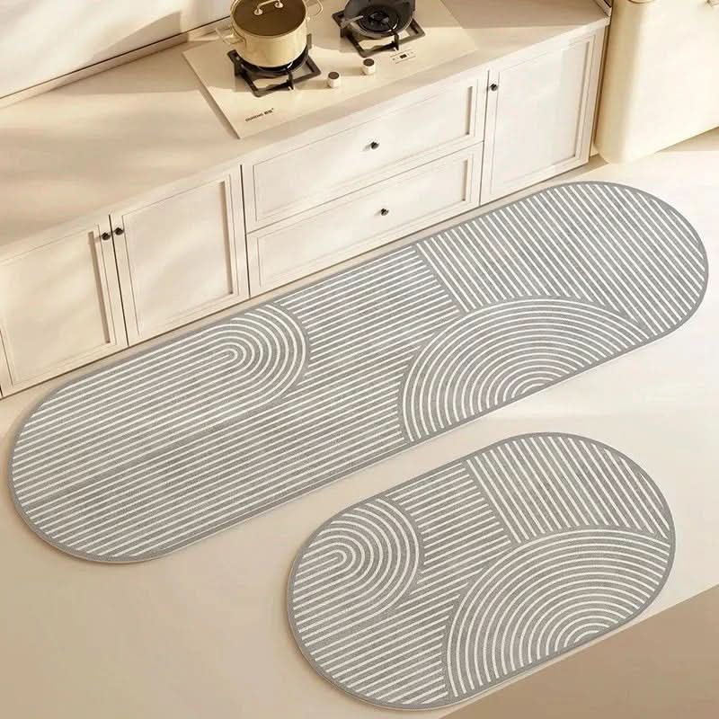 Kitchen Mat | Nonslip Water Repellent Foam, PU, Five Modern Patterns