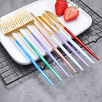Luxury stainless steel flatware set, gallery view 4.