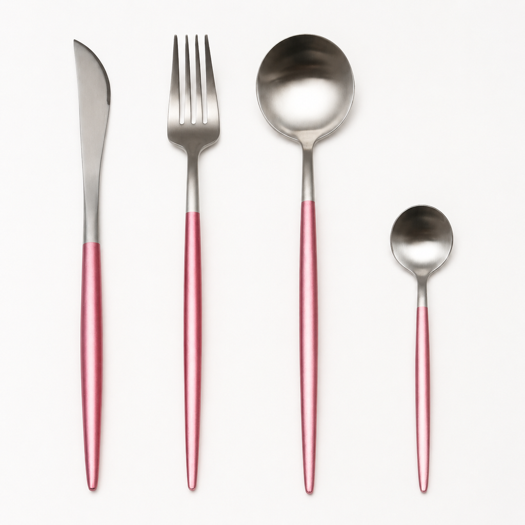 Luxury stainless steel flatware set, gallery view 22.