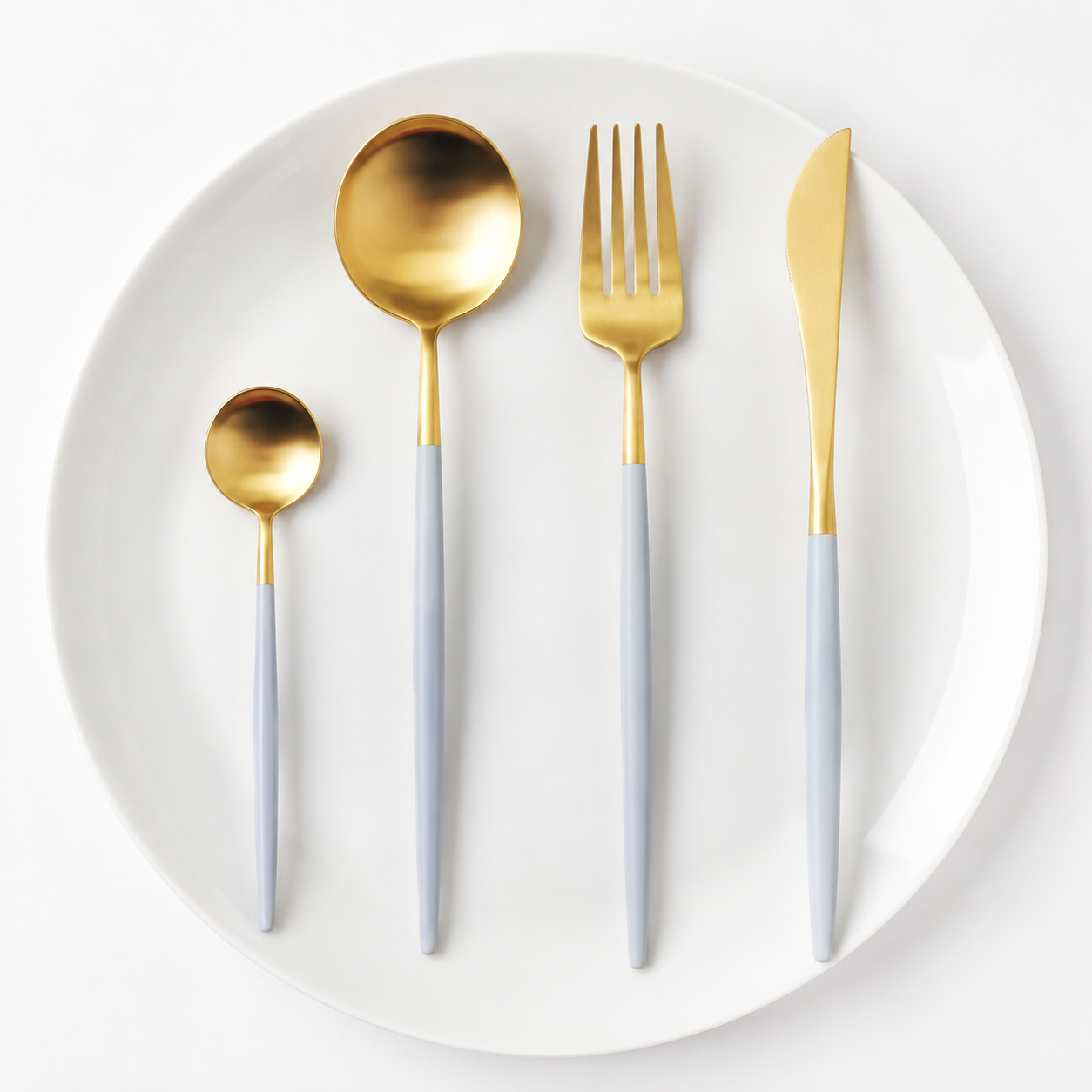 Luxury stainless steel flatware set, gallery view 23.