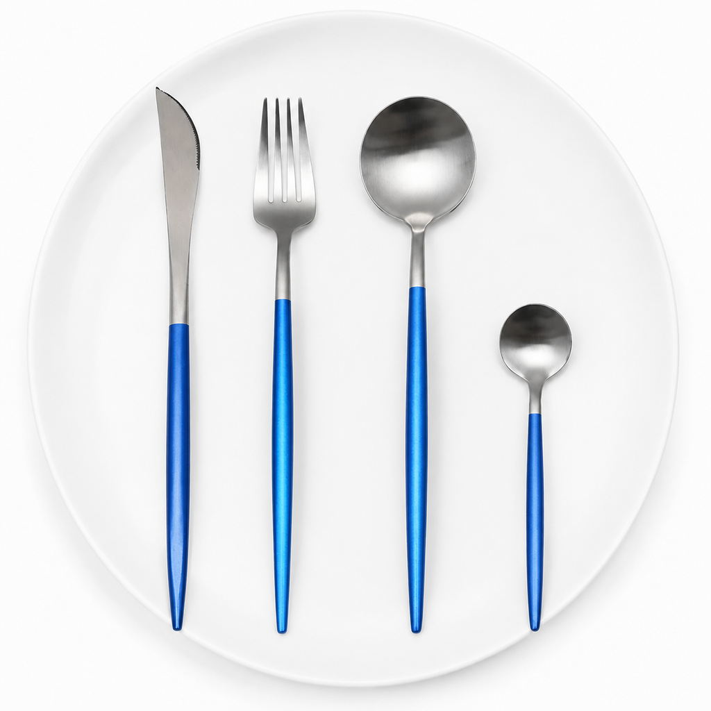 Luxury stainless steel flatware set, gallery view 28.