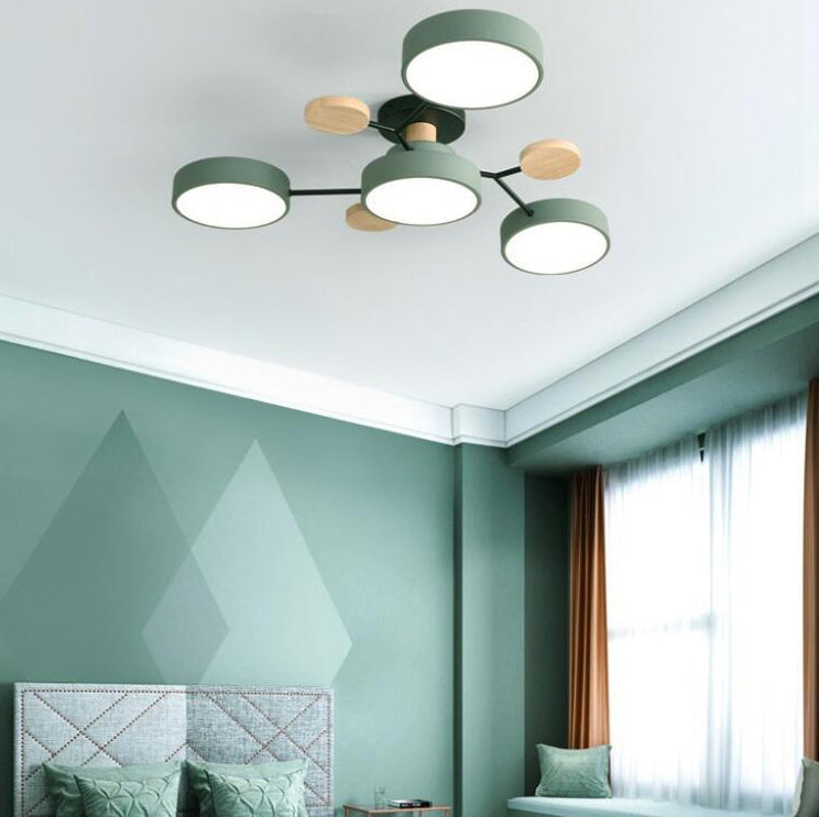 Semi Flush Mount Ceiling Light shown in product gallery view 3.