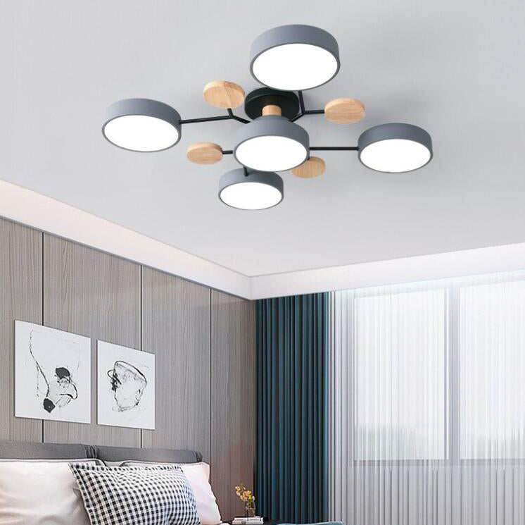 Semi Flush Mount Ceiling Light shown in product gallery view 4.
