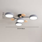 Semi Flush Mount Ceiling Light shown in product gallery view 5.