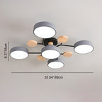 Semi Flush Mount Ceiling Light shown in product gallery view 6.