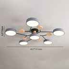 Semi Flush Mount Ceiling Light shown in product gallery view 7.