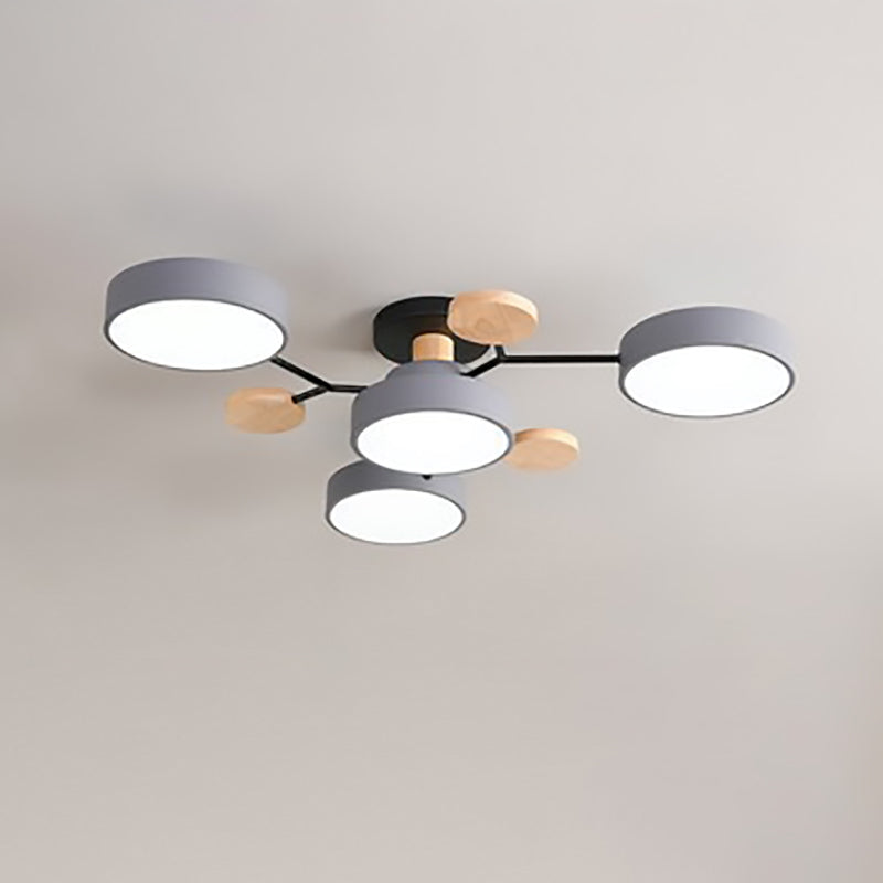 Semi Flush Mount Ceiling Light shown in product gallery view 11.