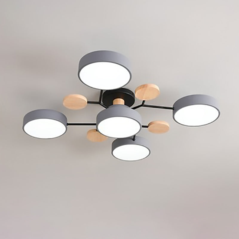 Semi Flush Mount Ceiling Light shown in product gallery view 14.