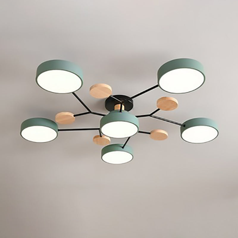Semi Flush Mount Ceiling Light shown in product gallery view 16.