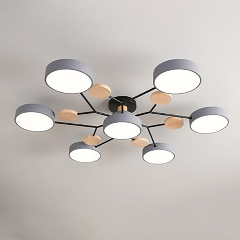 Semi Flush Mount Ceiling Light shown in product gallery view 20.