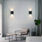 Outdoor Wall Light | Waterproof Integrated LED, Aluminum, Black Or White