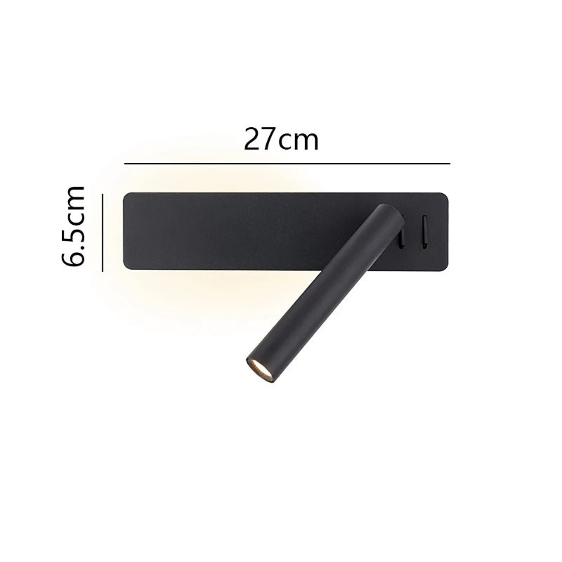 Reading Wall Light | Rotatable Adjustable LED, Metal, Black Or White