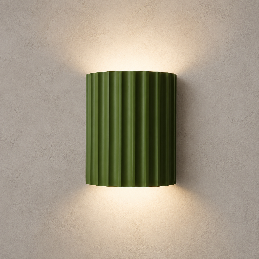 Ribbed resin up and down wall lamp product view 7