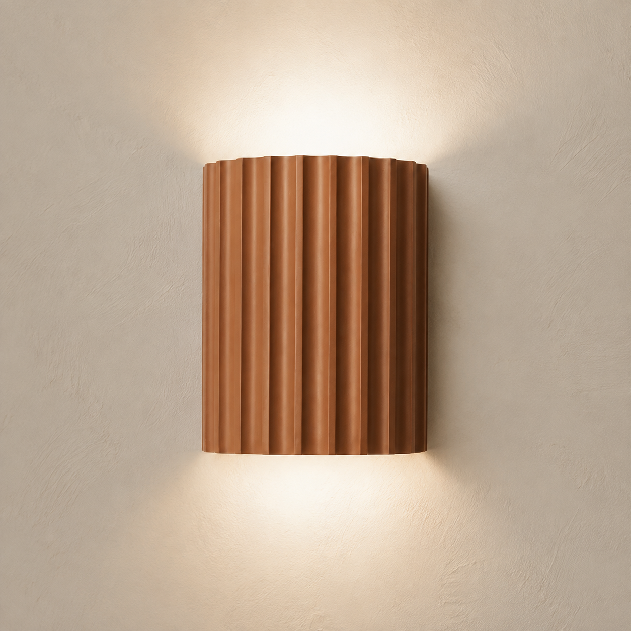 Ribbed resin up and down wall lamp product view 8