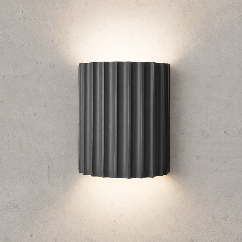 Ribbed resin up and down wall lamp product view 9