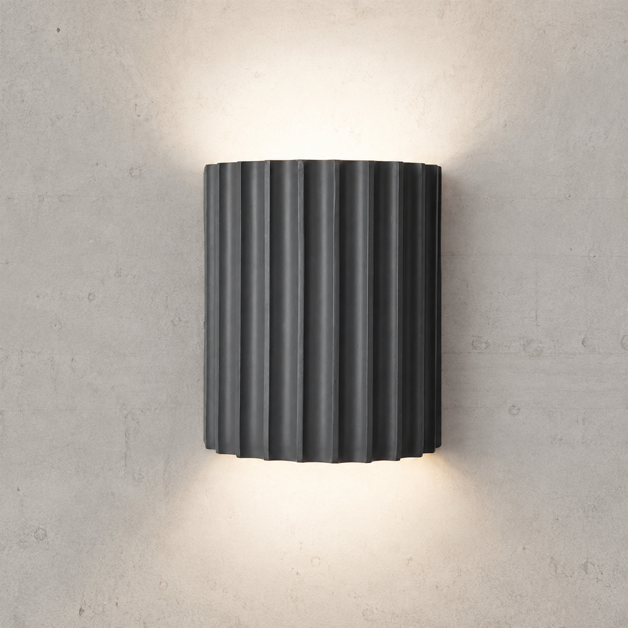 Ribbed resin up and down wall lamp product view 9
