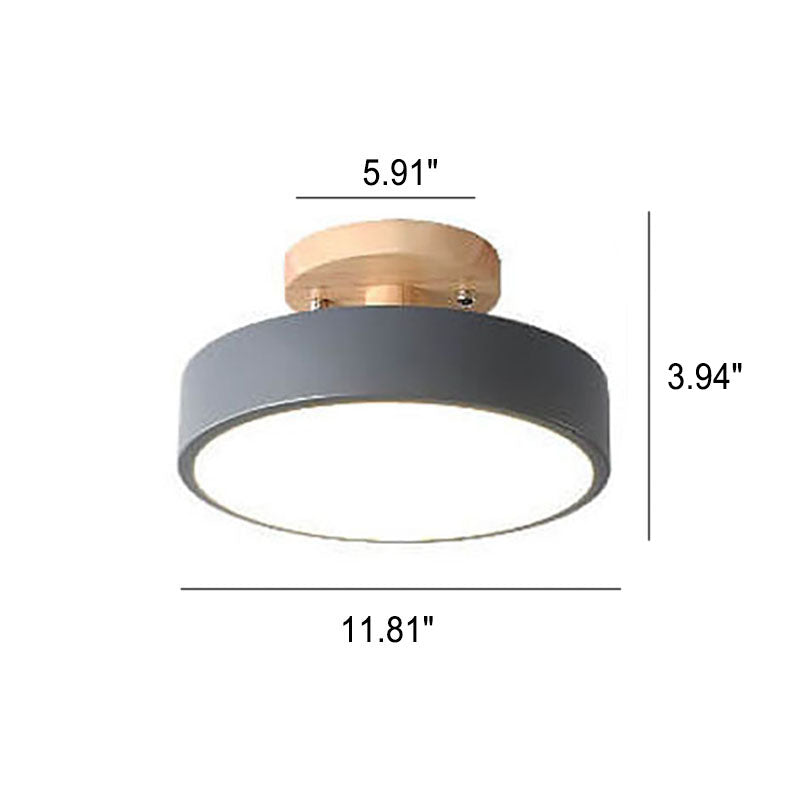 Semi Flush Mount Ceiling Light shown in product gallery view 11.