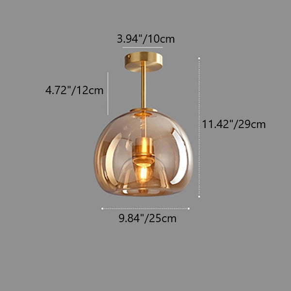 Semi Flush Mount Ceiling Light shown in product gallery view 4.