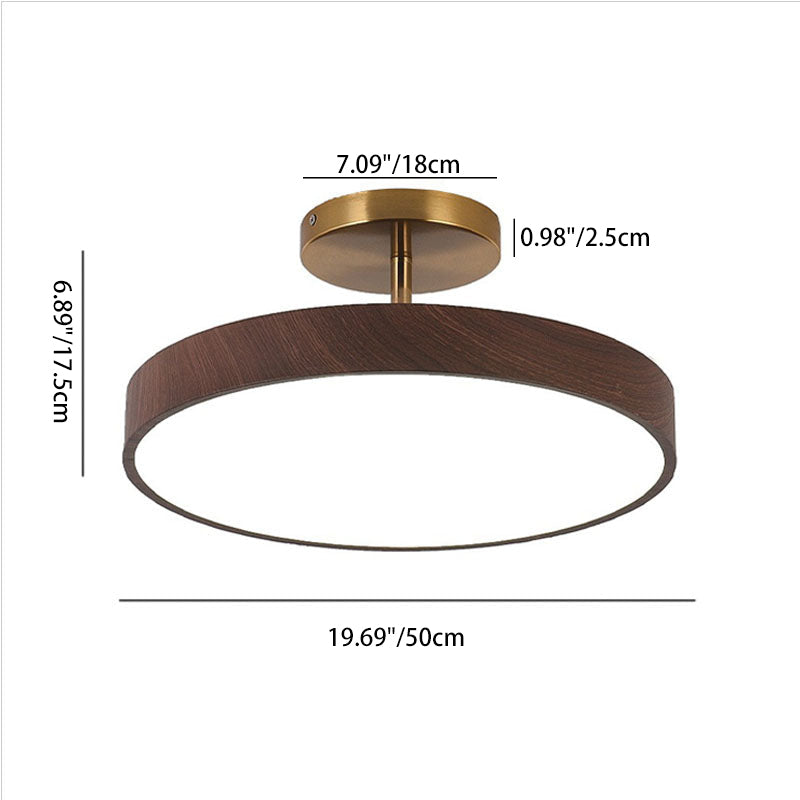 Semi Flush Mount Ceiling Light shown in product gallery view 8.