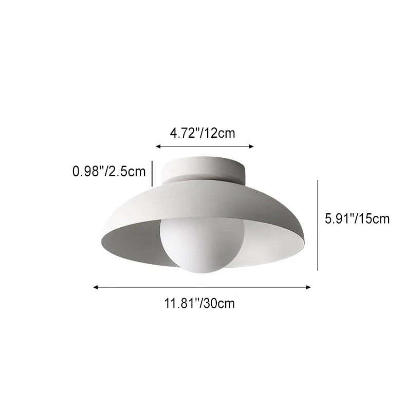 Semi Flush Mount Ceiling Light shown in product gallery view 4.