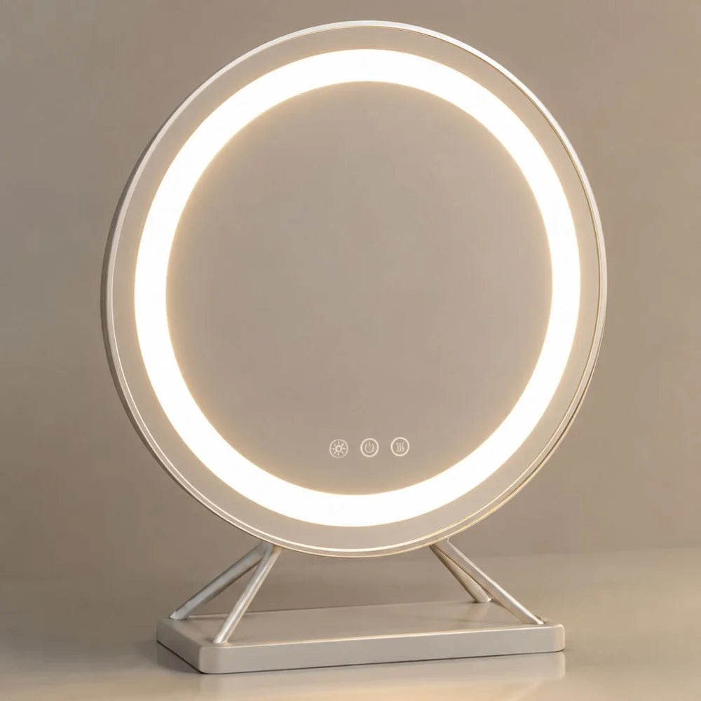 Tabletop Makeup Mirror 15X Spot - White
