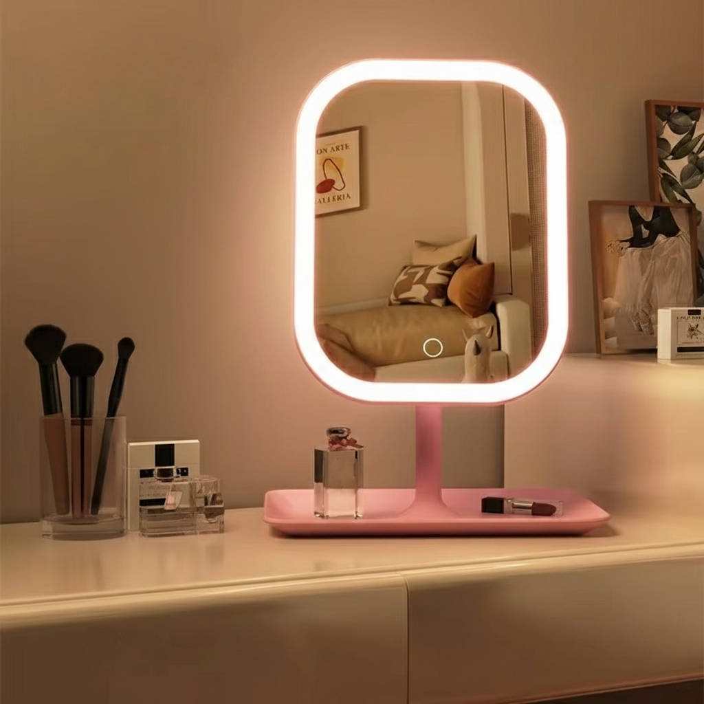Travel Makeup Mirror - Pink