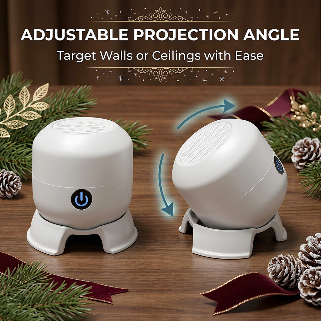 Rechargeable snowflake projector light product view 4