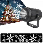 White snow holiday projector pattern