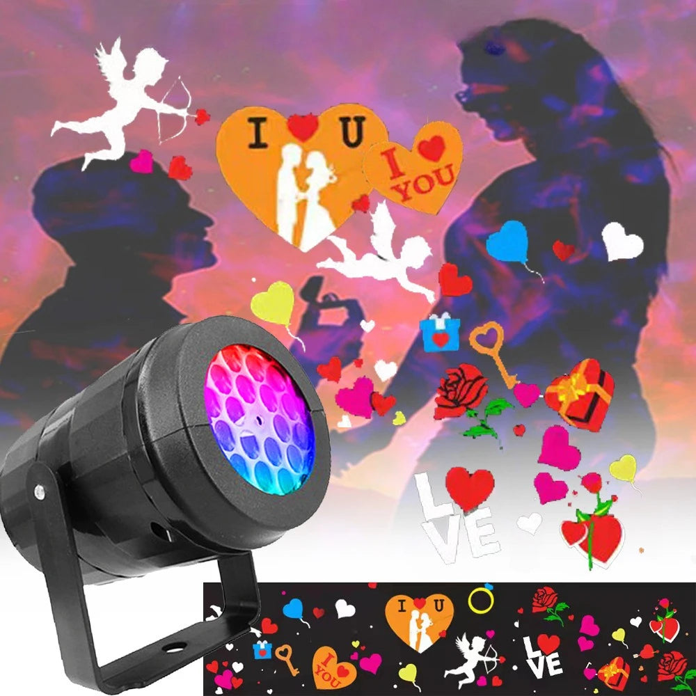 Valentine's Day holiday projector pattern