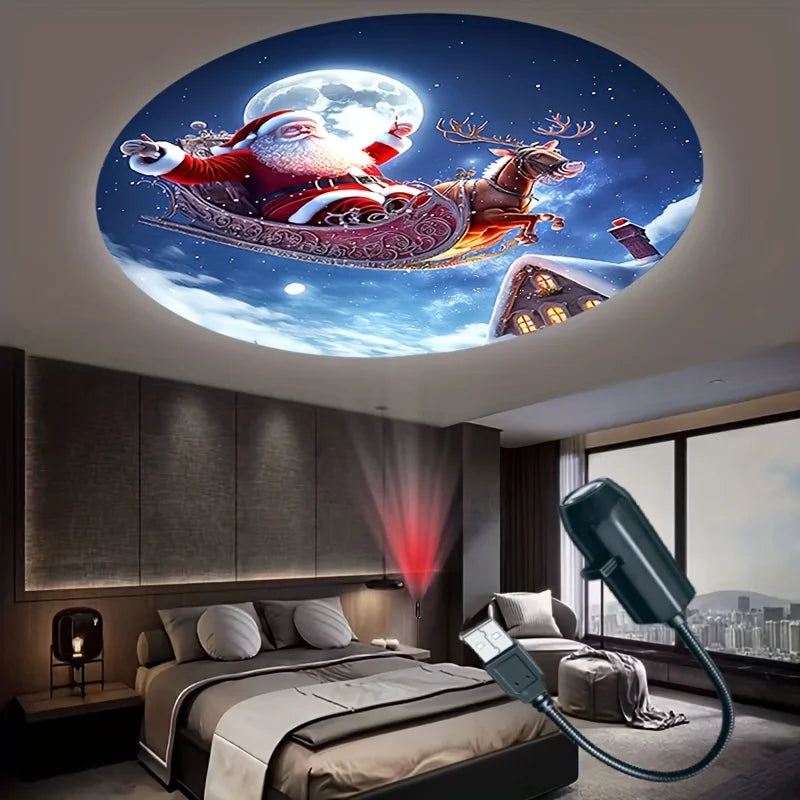 USB Christmas projector light product view 2