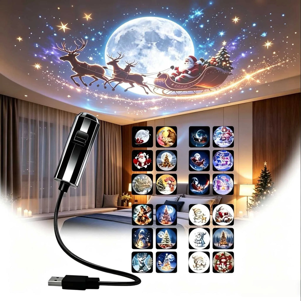 USB Christmas projector light product view 6