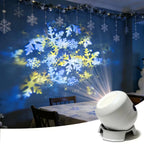 Rotating snowflake projector light product view 1