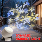 Rotating snowflake projector light product view 2