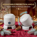 Rotating snowflake projector light product view 4