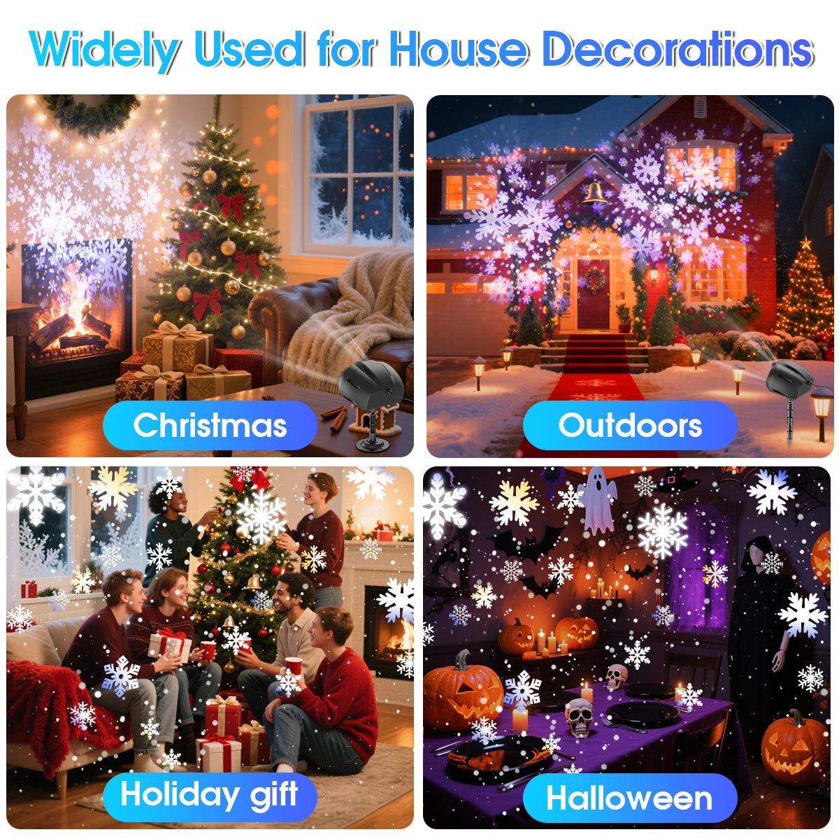 Snowflake projector light product view 4