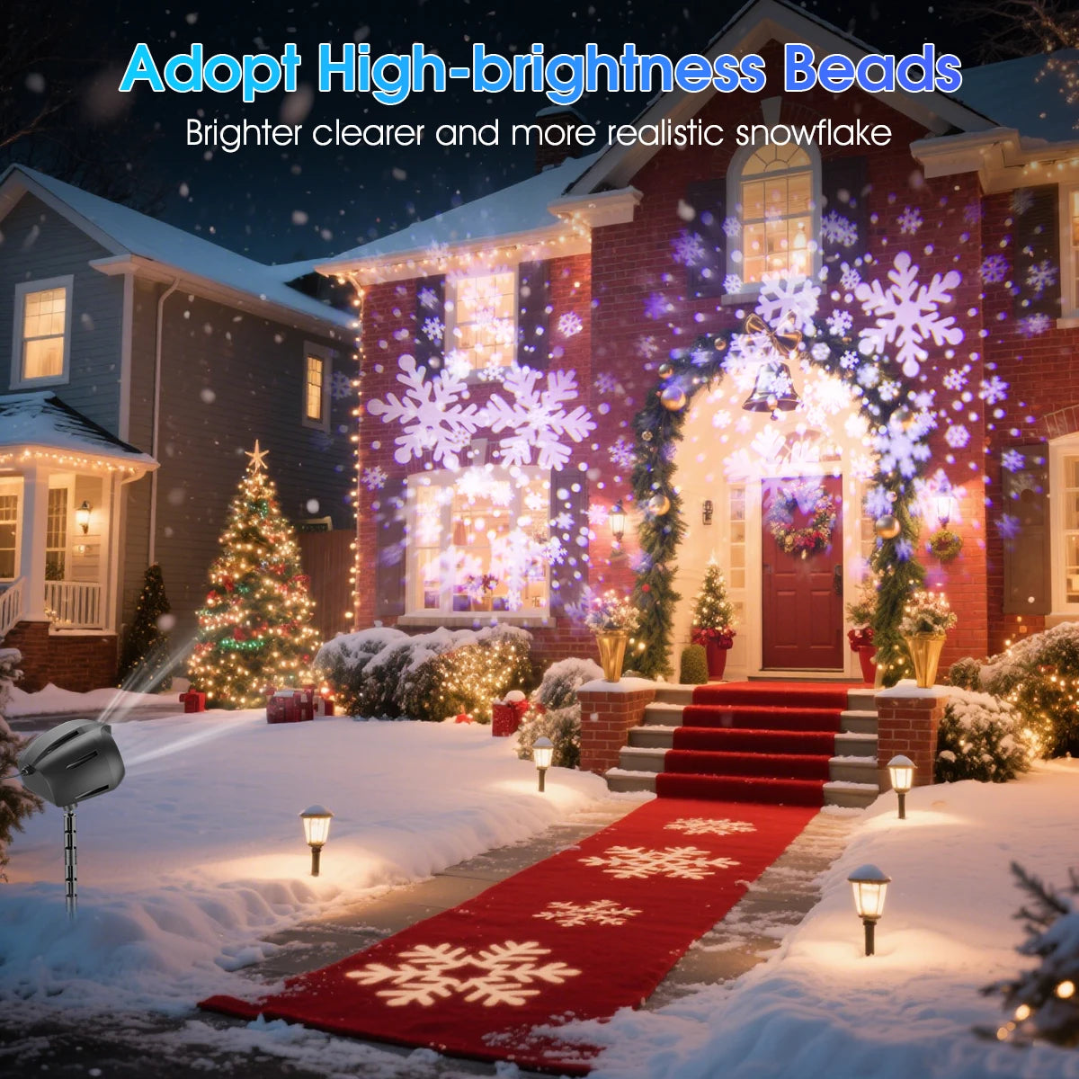 Snowflake projector light product view 5