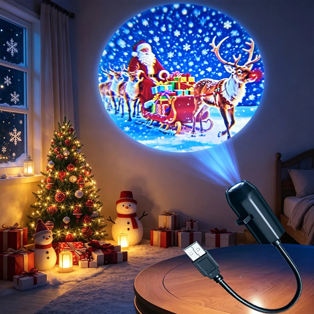 USB Christmas projector light product view 4