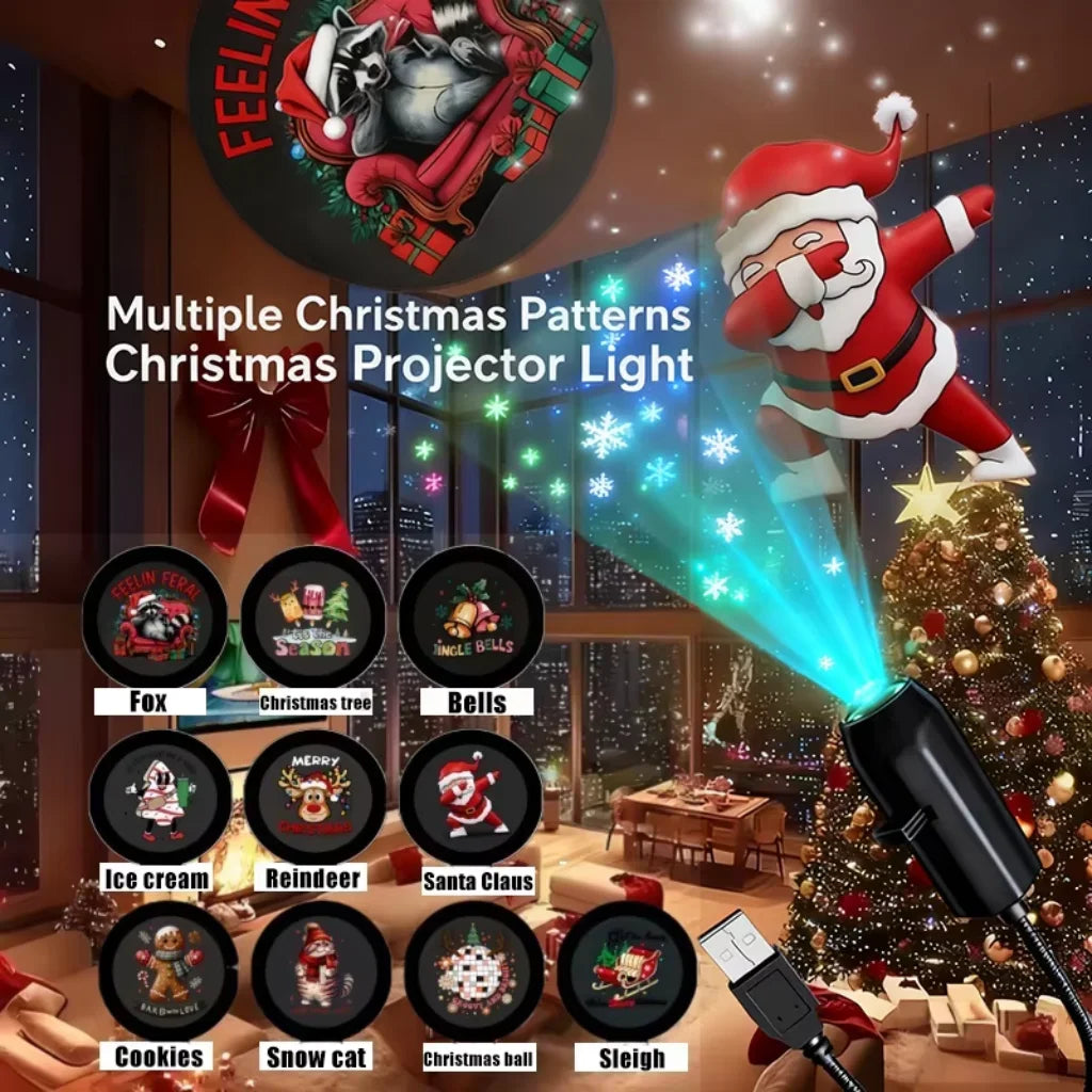 USB Christmas projector light product view 6