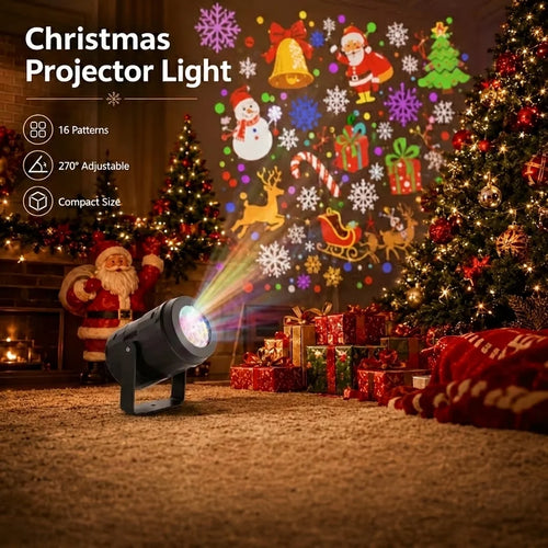 Dynamic Christmas projector light view 1