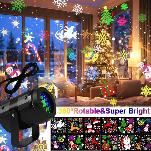 Dynamic Christmas projector light view 2