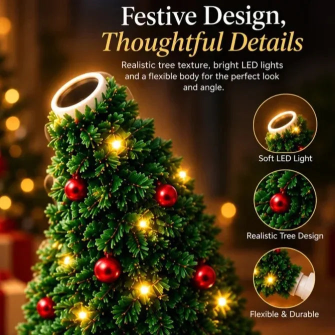 USB Christmas projector light with festive projection examples