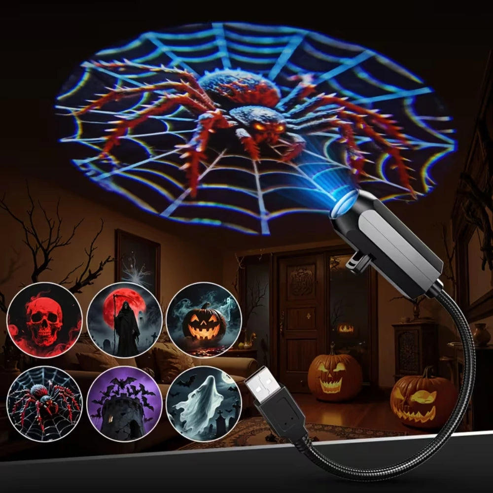 USB holiday projector light