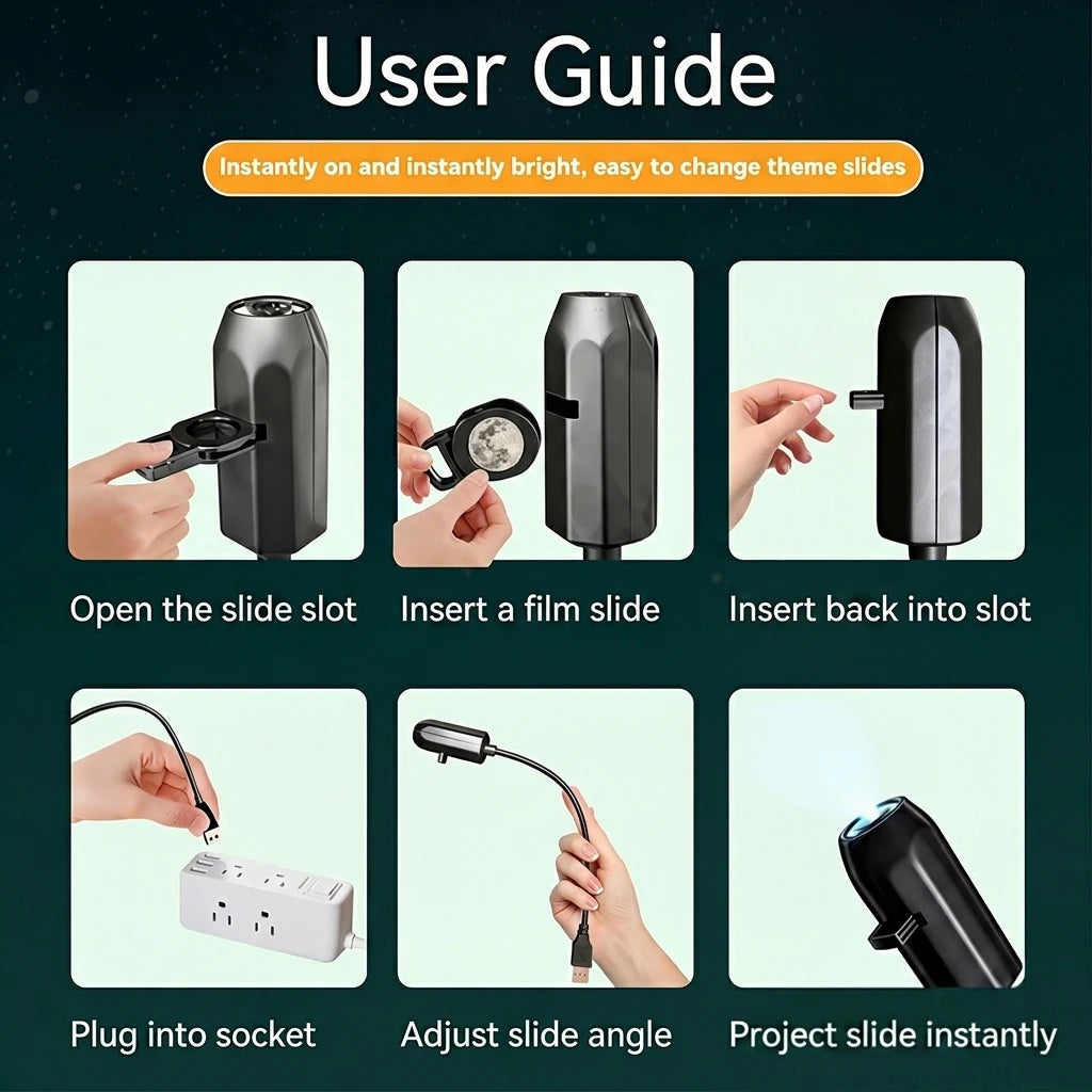 USB holiday projector light