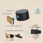 Wall Sconce | Rotatable USB Rechargeable LED, Black White Or Wood