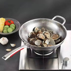 Wok | Round Bottom Three Layer Construction, Stainless Steel, Silver