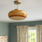 Semi Flush Mount Ceiling Light shown in product gallery view 1.
