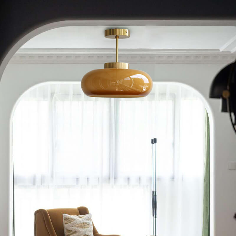 Semi Flush Mount Ceiling Light shown in product gallery view 2.